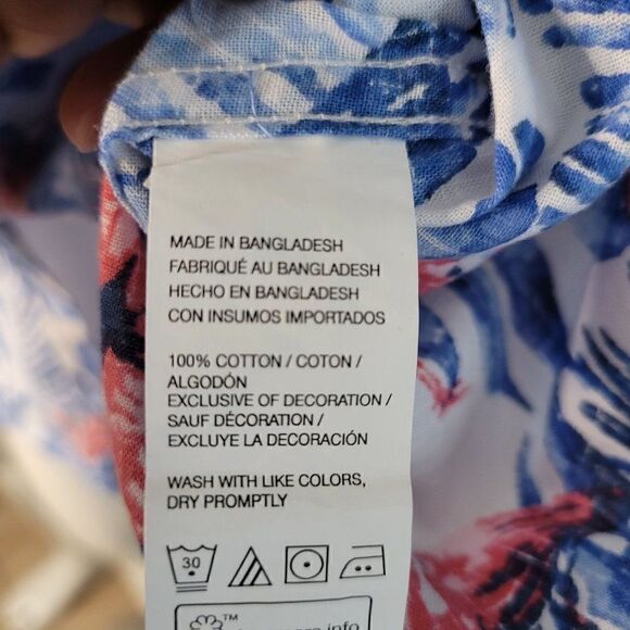 Men's IZOD Saltwater Beach Performance Printed Shirt (Size 3XL) - Picture 7 of 9